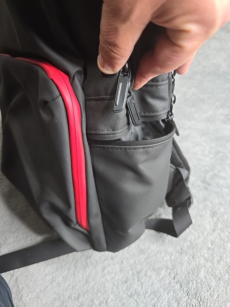 Adobe Summit DTN Tech Backpack Black Red Adjustable Straps Water Resistant