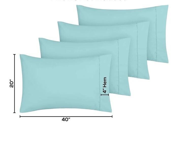 Utopia Bedding 4 Pack Bed Bug Proof Zippered Pillow Encasement Waterproof