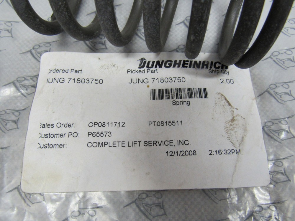 Hyster 0815511 Spring-Valve