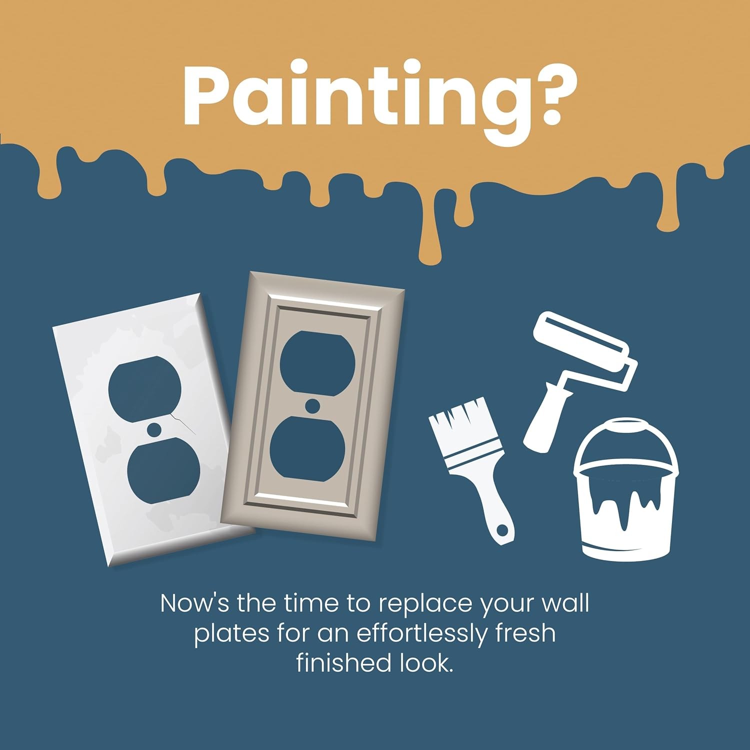 Franklin Brass Light Switch Cover Pure White New