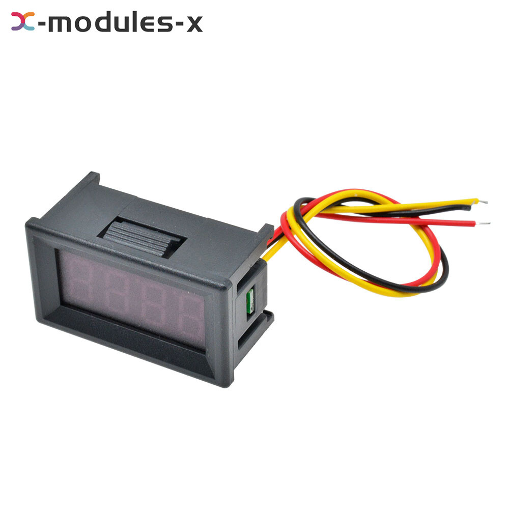 0.36\" Digital 3-Wires LED Panel Display 4-Bit DC0-100V Voltmeter Meter Tester U