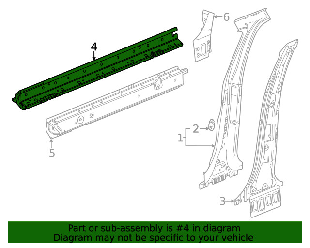 Genuine GM Inner Rocker 42899368
