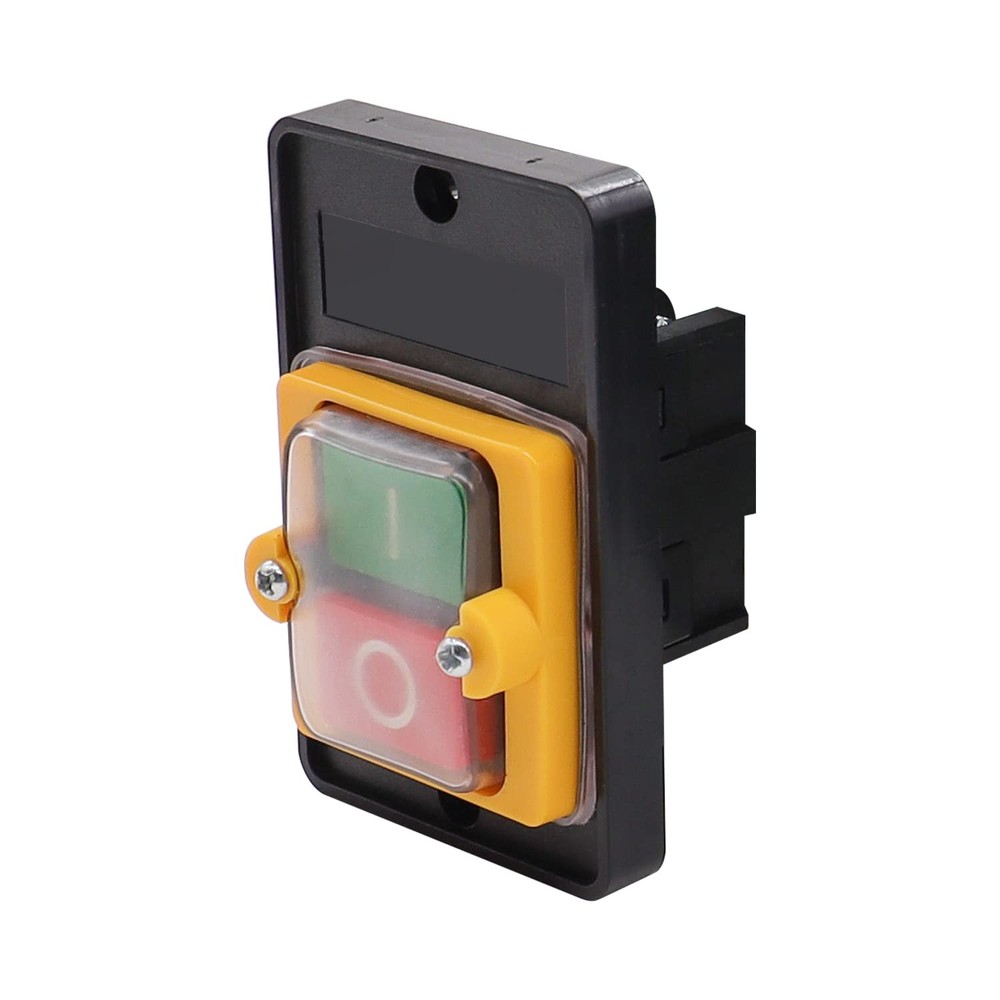 2PCS Latching Push Button Switch Waterproof On/Off Motor Start Stop Switch , Box