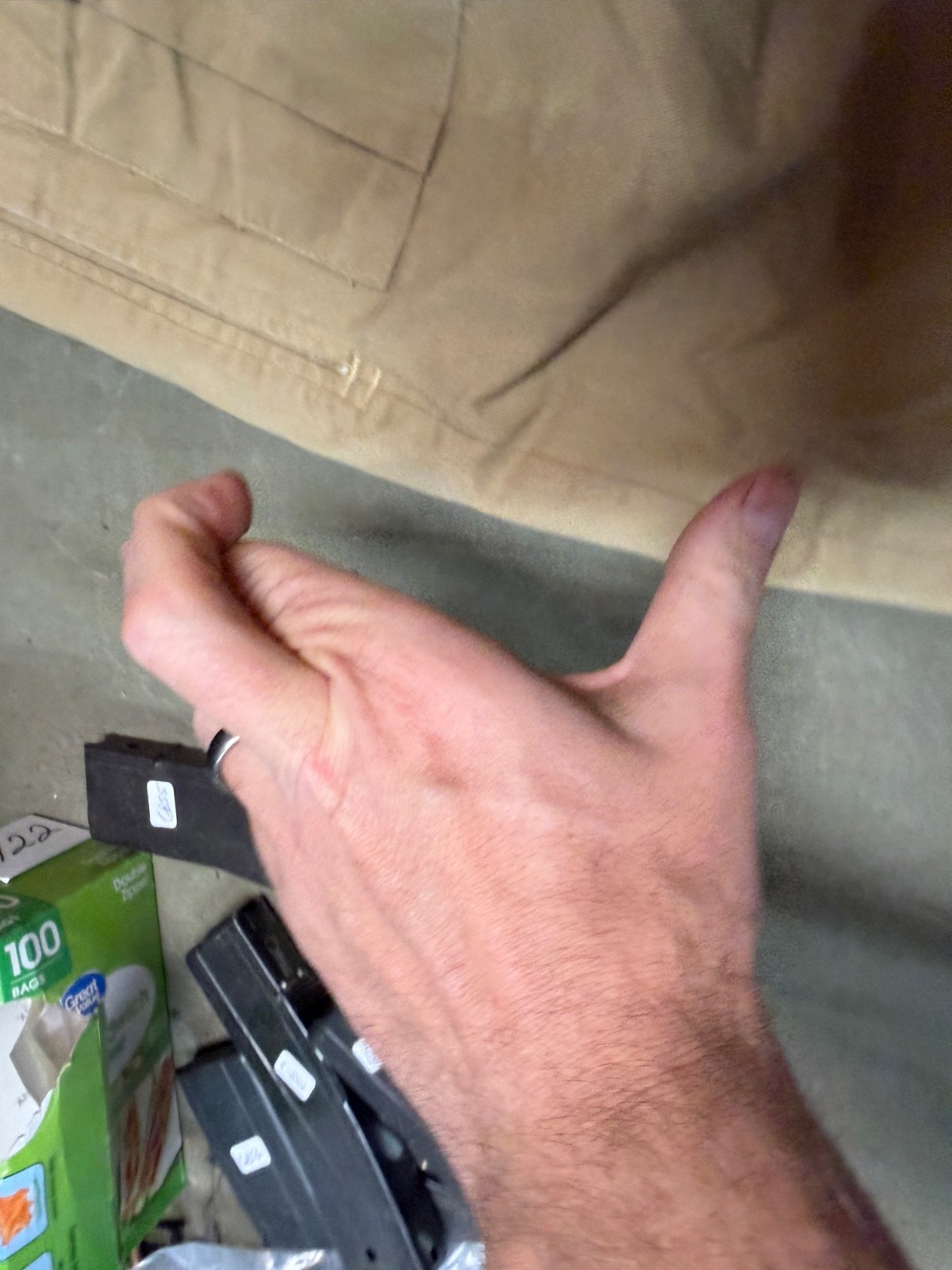 WWII BRITISH ARMY SUMMER KHAKI DRILL FIELD TROUSERS-SIZE XLARGE