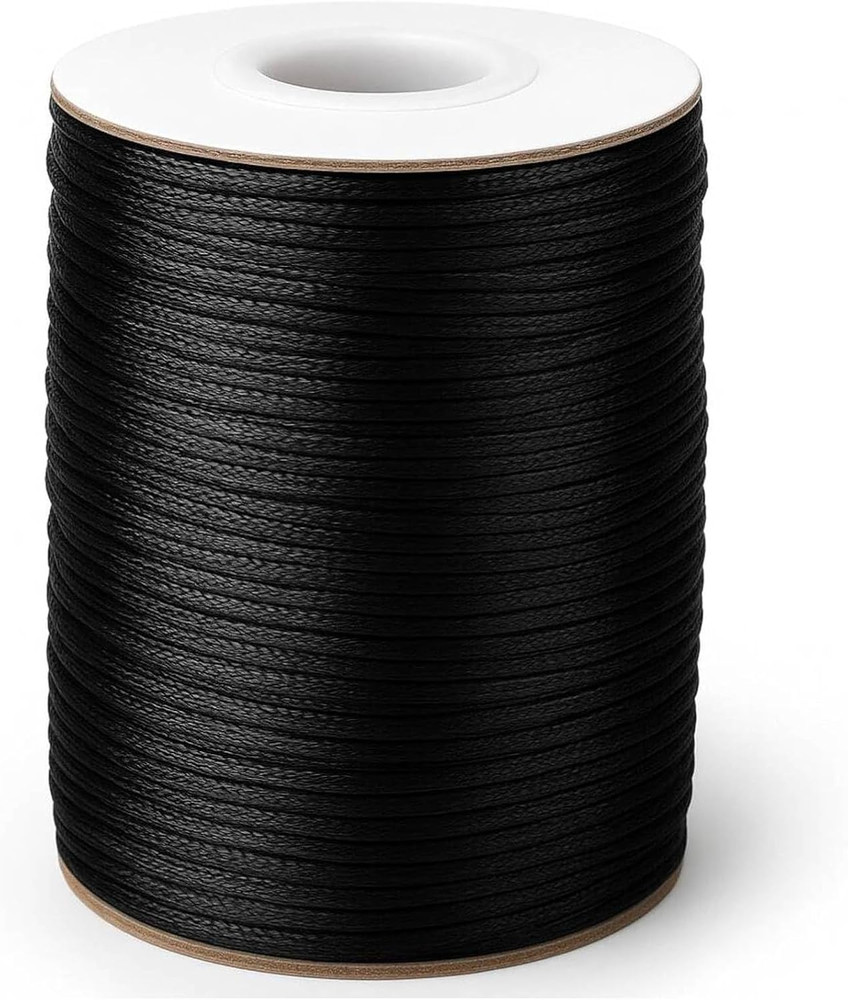 1.5MM Black Nylon String - 110Yards Wind Chime String Weather Resistant Nylon Co