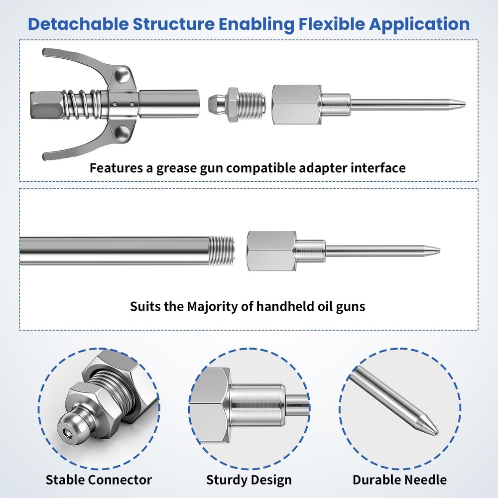 Grease Gun Needle Tips Set 7PCS Hardware Accessory Dispenser set