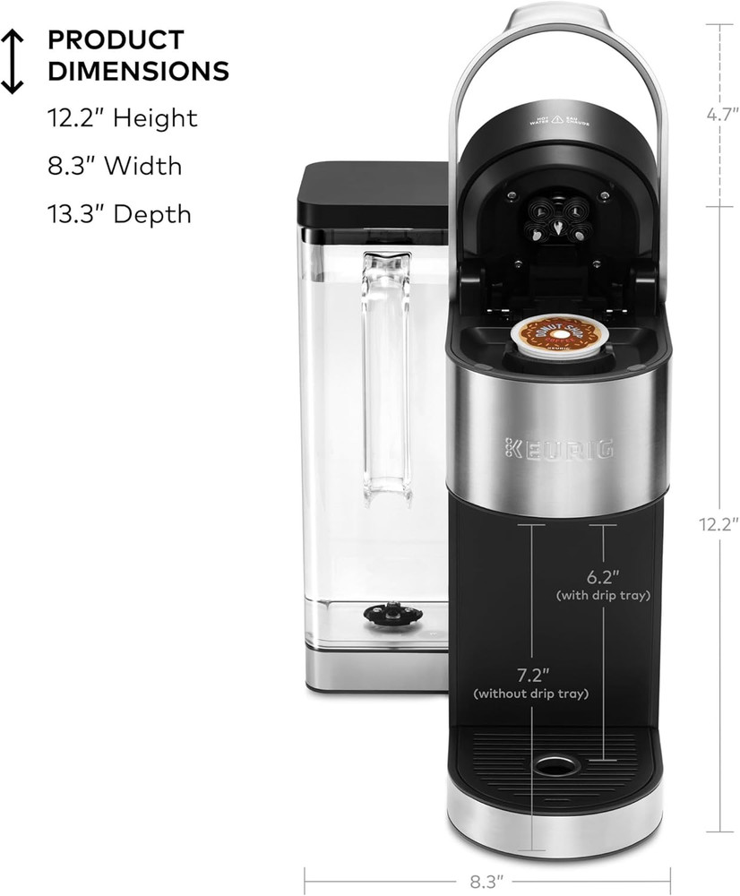 K-Supreme plus Single Serve K-Cup Pod Coffee Maker, Multistream Technology, Cust