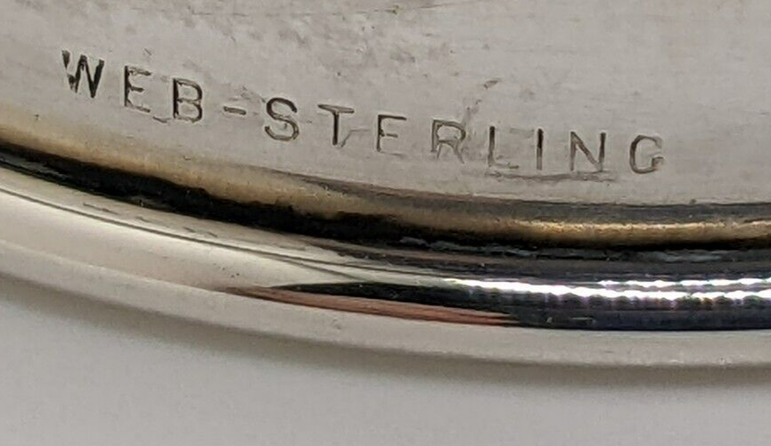 Vintage Web Sterling Silver Napkin Ring(s) "G" initial engraving, many available