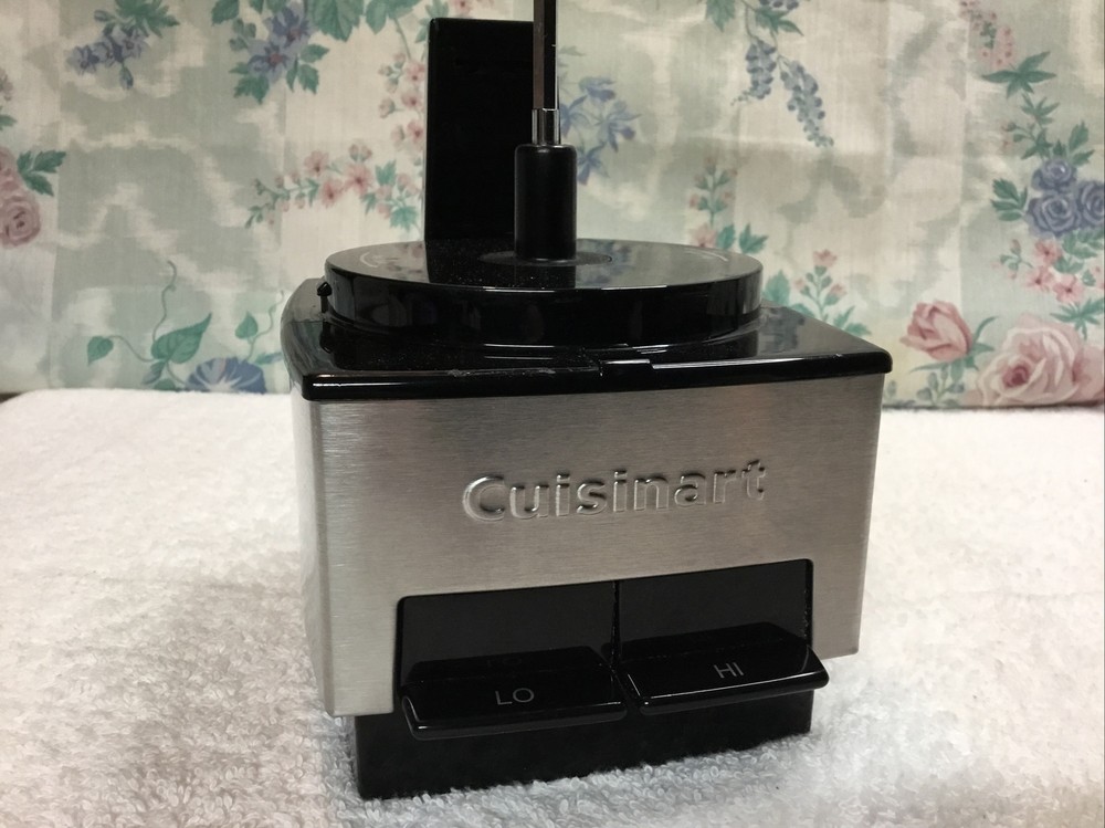 Cuisinart DLC-1SS Food Processor Stainless Mini Prep BASE ONLY - 2 Speed - WORKS
