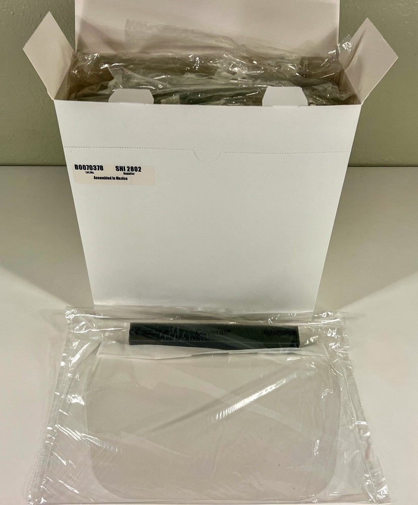 100/case Coverall Full Face Shield, Alpha ProTech 2802, Clear, 7 Mil