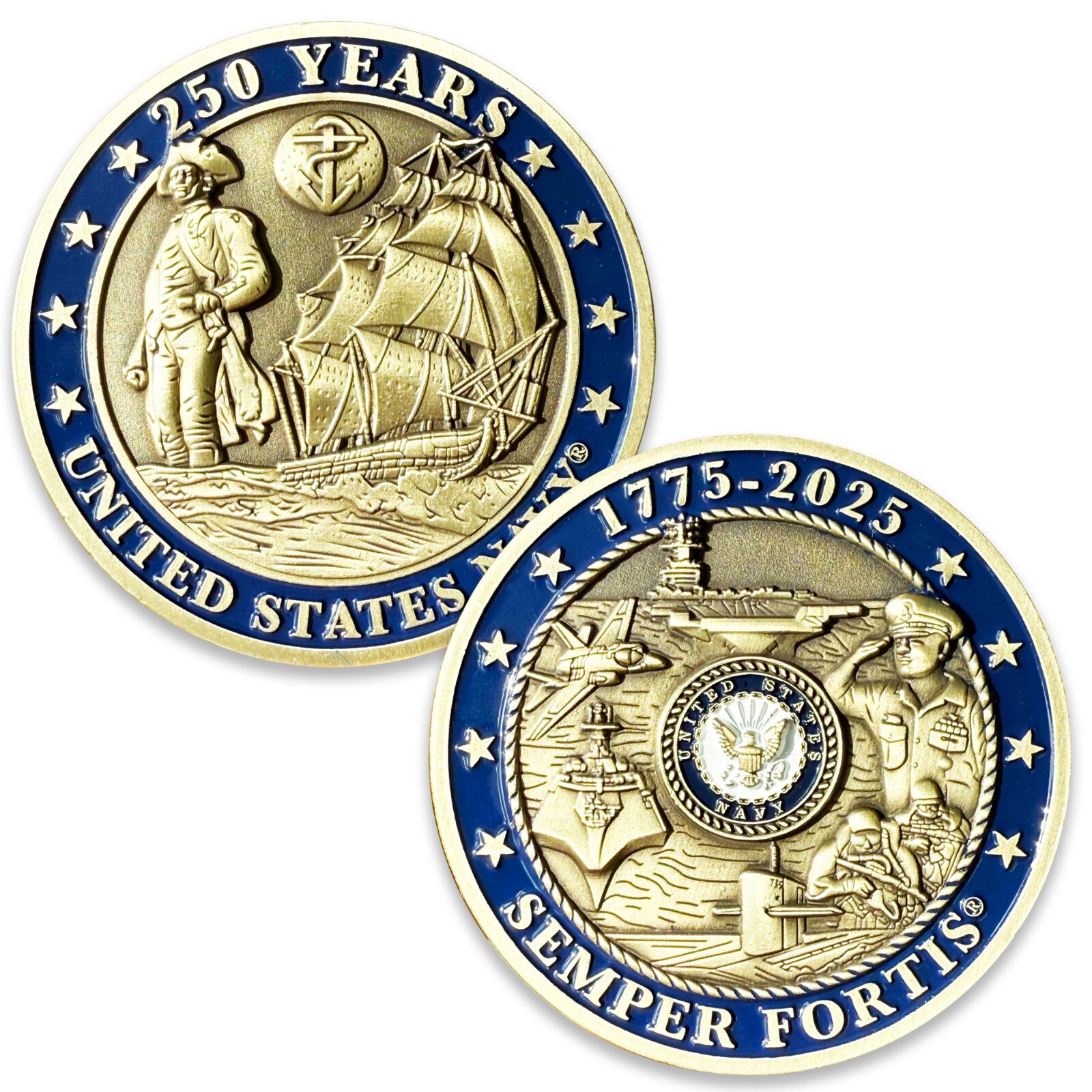 U.S. Navy 250th Anniversary Challenge Coin