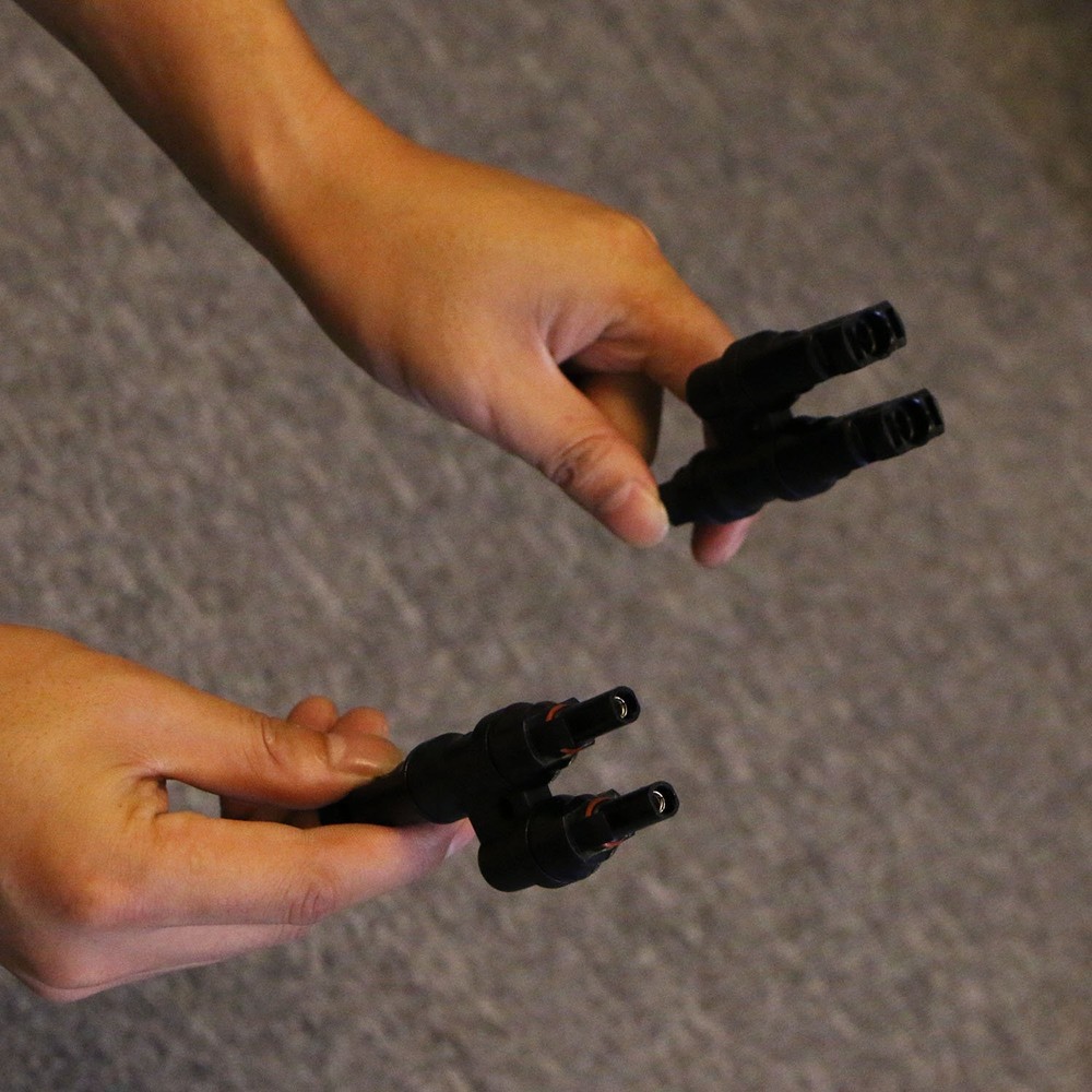 Solar Panel Y Branch Cable Connection Panel Parallel Connector MMF+FFM One Pair