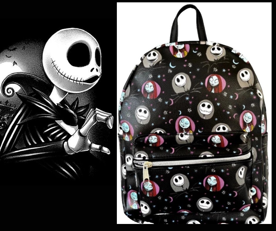Disney Nightmare Before Christmas Jack Skellington All Over Print Mini Backpack