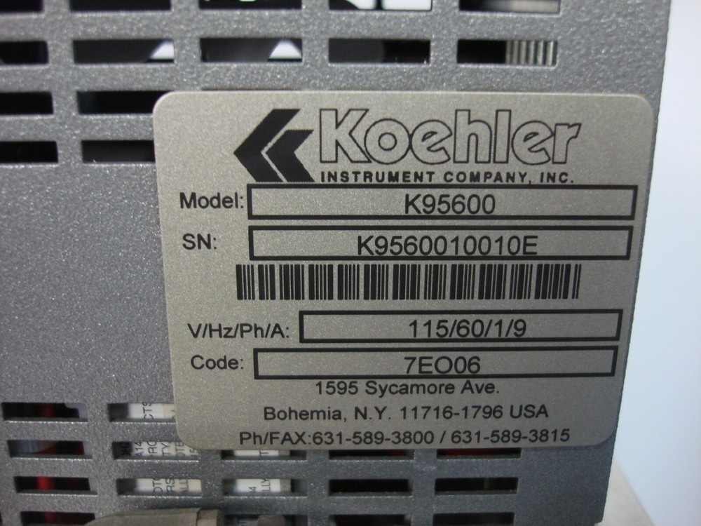 KOEHLER K95600 PENETROMETER CONSTANT TEMPERATURE BATH