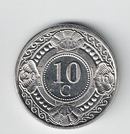 Netherland Antilles coin Seashells Fruit Tree 2016 B-2