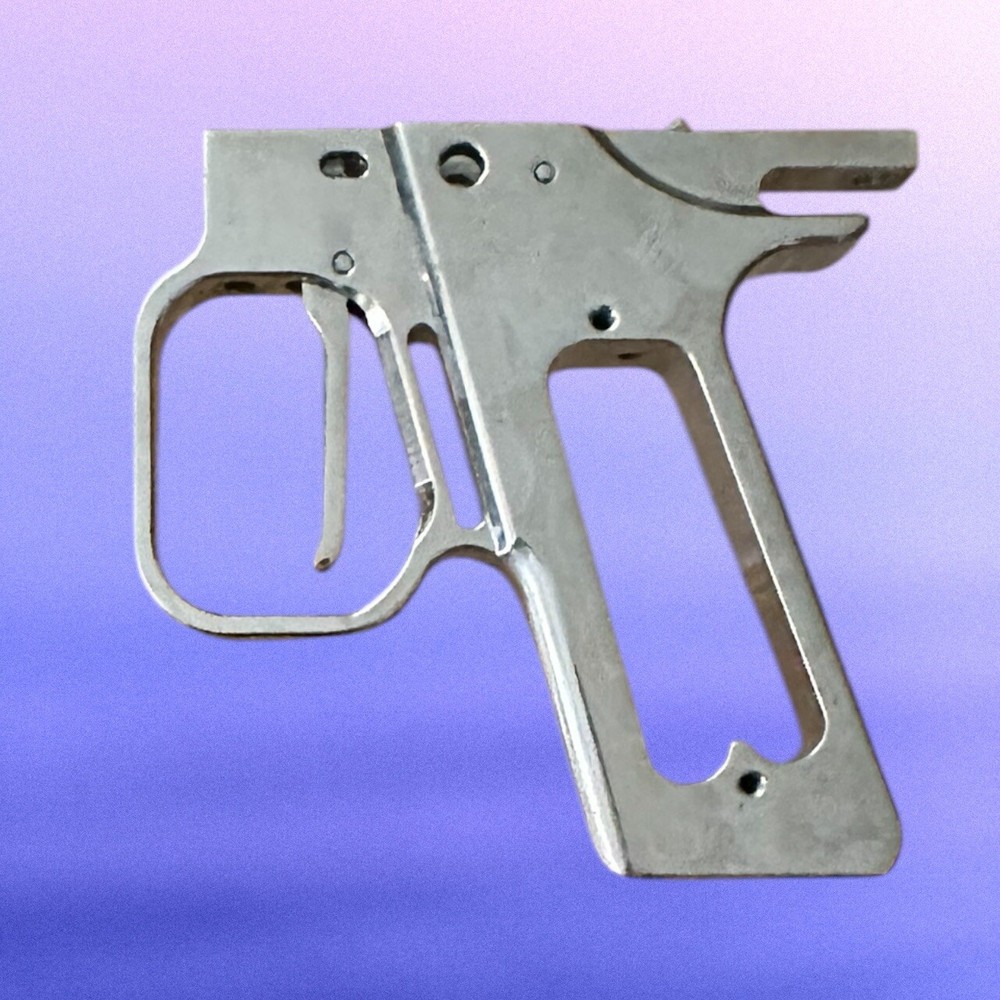WGP Autococker Chrome Double Trigger Swing Hinge Trigger Frame Chrome Cocker B