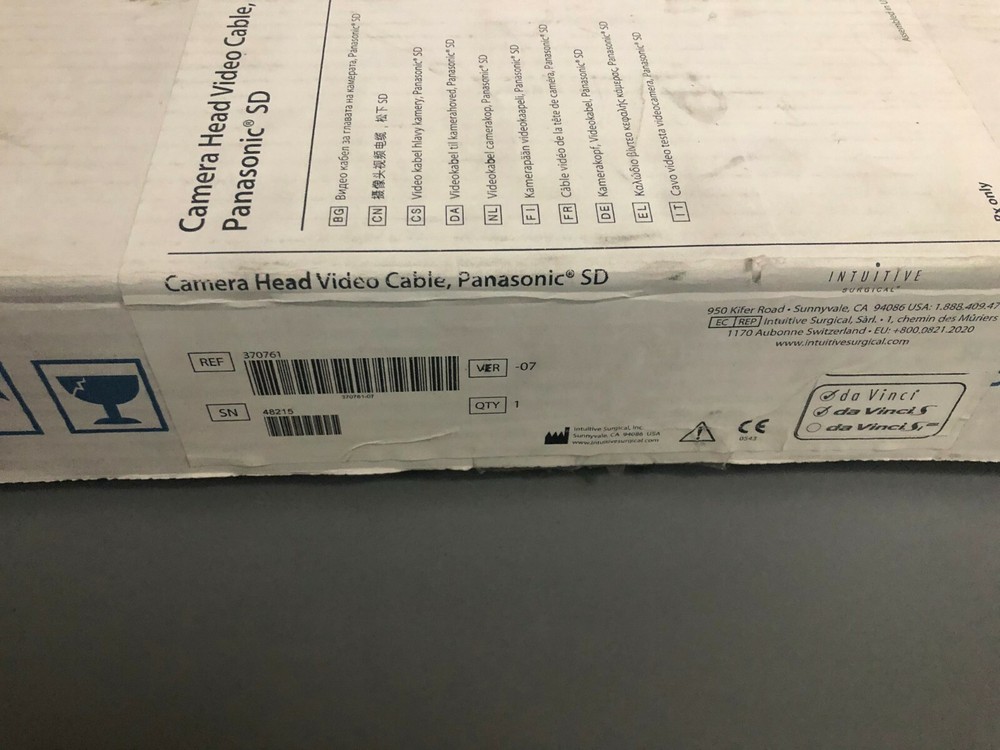 Intuitive DaVinci Panasonic camera head cable 370761-07 / 48215 / Cable #3