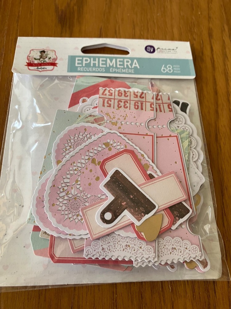 Prima Love Notes Ephemera 68 pcs., #999407