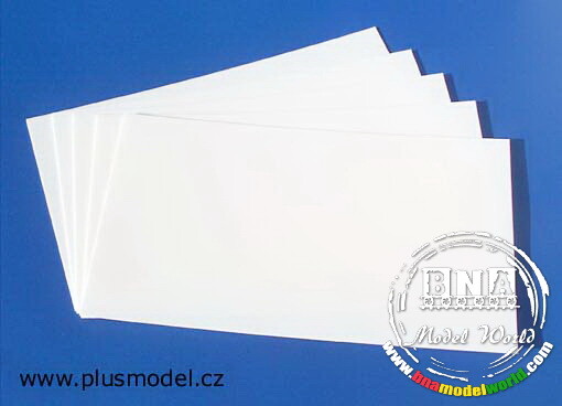 Plus Model Styrene Sheet - Thickness: 2.0mm (2 Sheets)