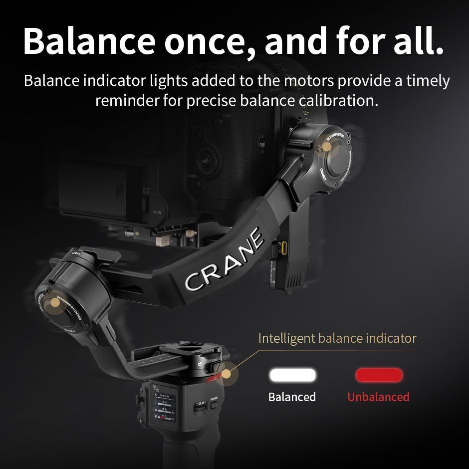 Zhiyun Crane 4 Combo 3-Axis Gimbal Stabilizer for DSLR Cinema Camera Camcorder