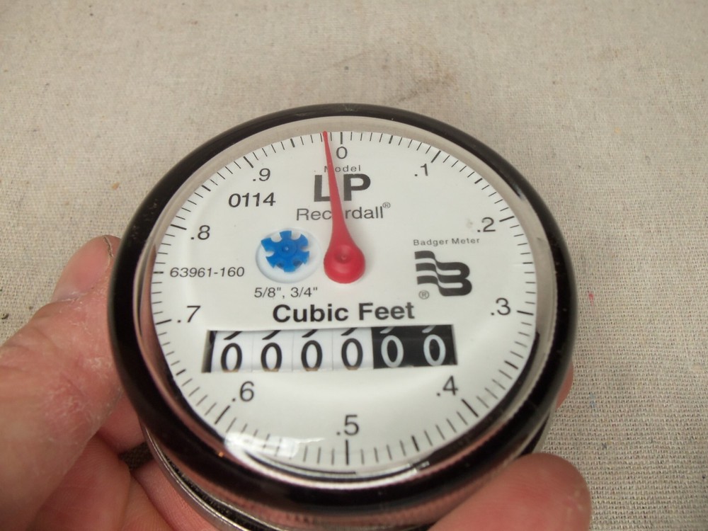 badger meter model lp recordall 63961-160 replacement meter register