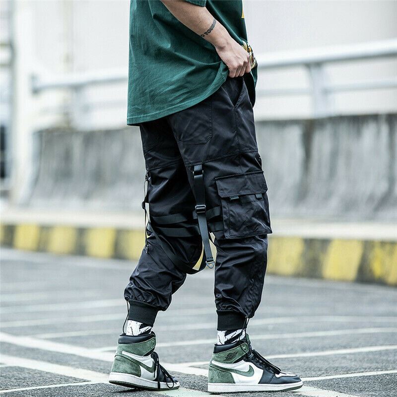 Niepce Kaisha Cargo Jogger Asian Japanese Streetwear Matte Black Pants