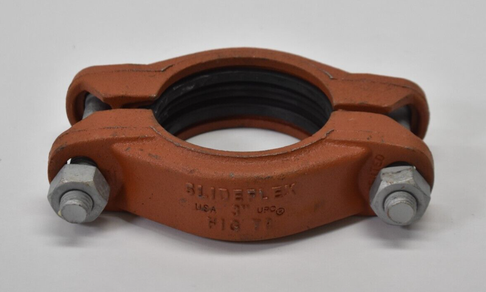 SlideFLEX Flexible Coupling Fig 70 3" Dia Red Hardware Metal Tool Grooved