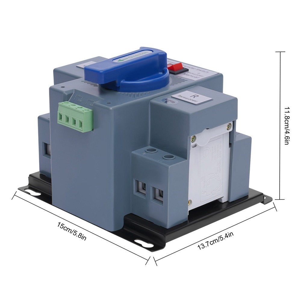 AC110V 2P 63A Automatic Transfer Switch Generator Dual Power Changeover Switch