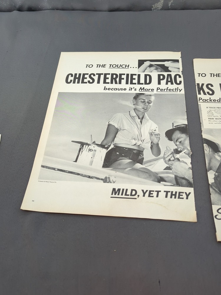 Chesterfield Cigarette Advertisement 1950s