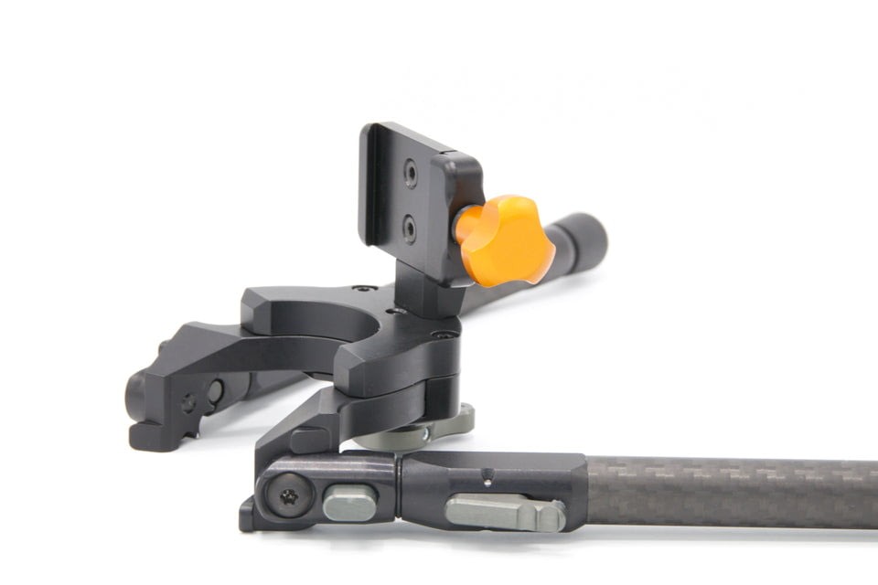Tier One Carbon Arca Evolution Bipod, Black, Short/7in, T1BECA180