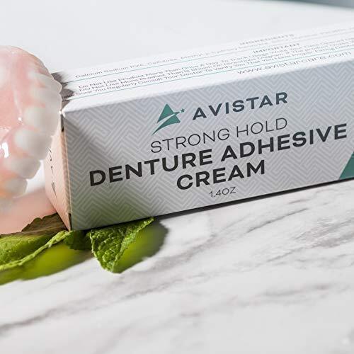 Denture Adhesive Cream 5 Pack Extra Strong Hold With Easy Application