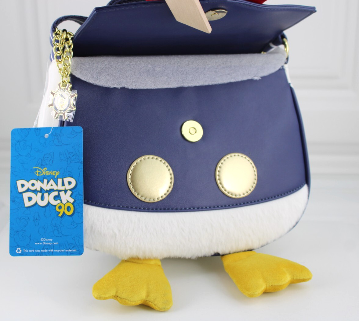 Disney Donald Duck Figural Crossbody Bag Her Universe Faux Leather New 2024