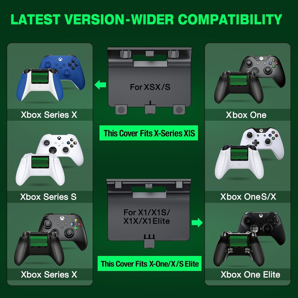 Rechargeable Battery Pack For XBox One X/S Series X/S Controller & Charger Cable