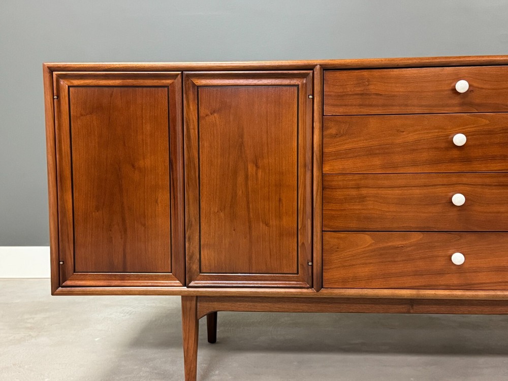 Refinished Kipp Stewart Walnut Credenza for Drexel