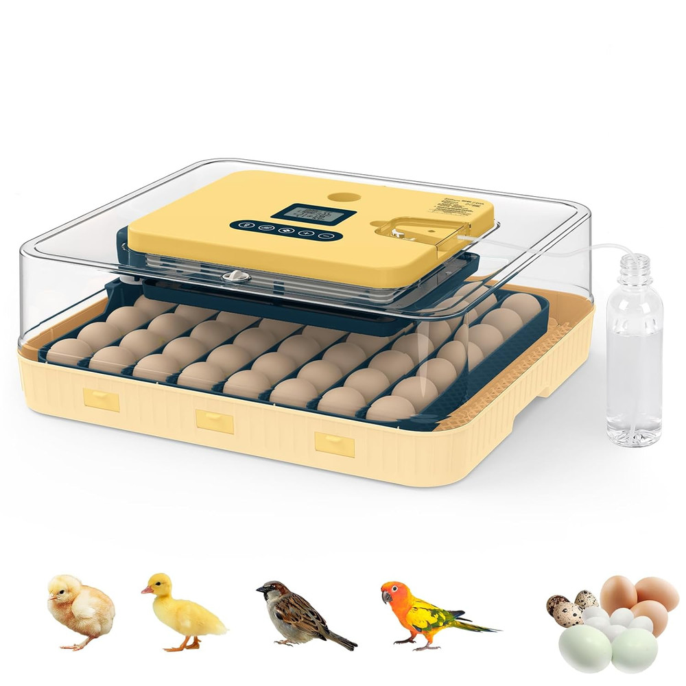 Incubators for Hatching Eggs, 56 Eggs Incubator with Egg Candler, Auto Egg Turne