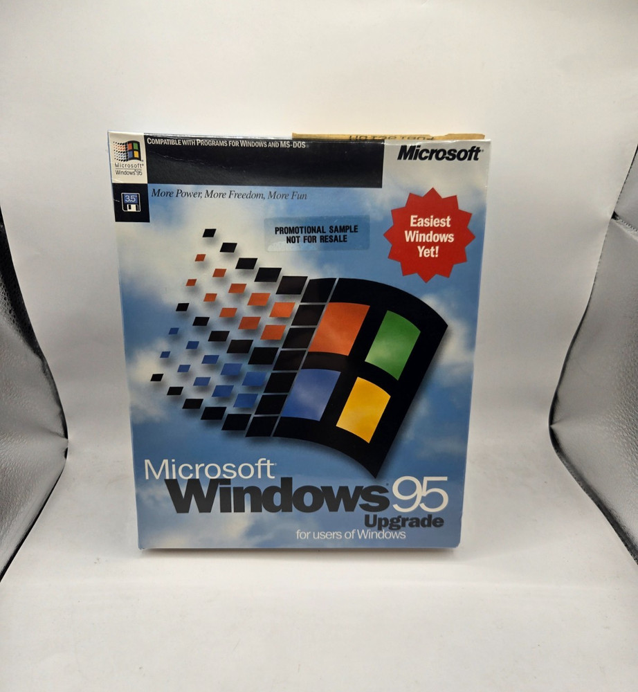 Microsoft Windows 95 Upgrade 3.5” Floppy Version Promotional Version NEW Sealed