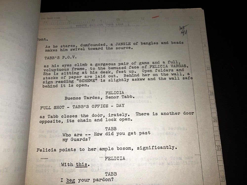 Rare SMASHMASTER (1964) Legendary Unmade Comedy - 2 Orig. Scripts + Notes + COA!