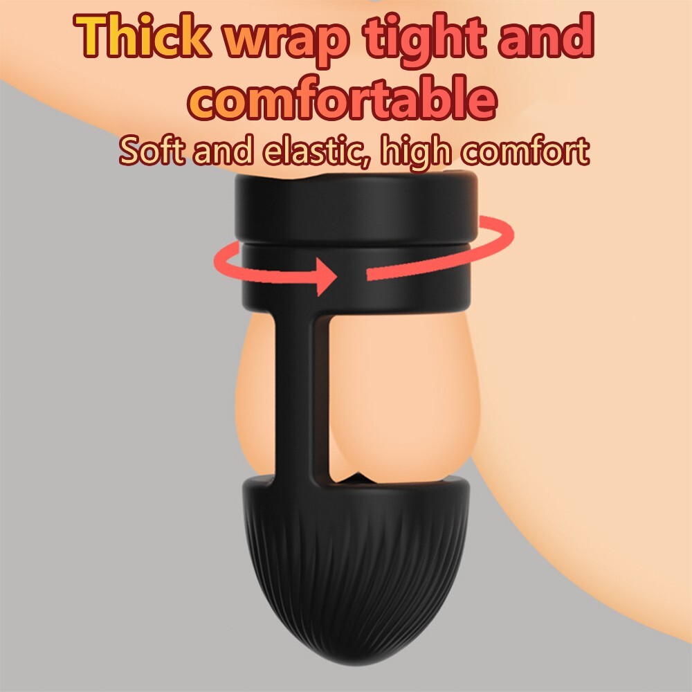 Silicone Penis Ring & Ball Stretcher- Delay Ejaculation & Boost Pleasure for Men