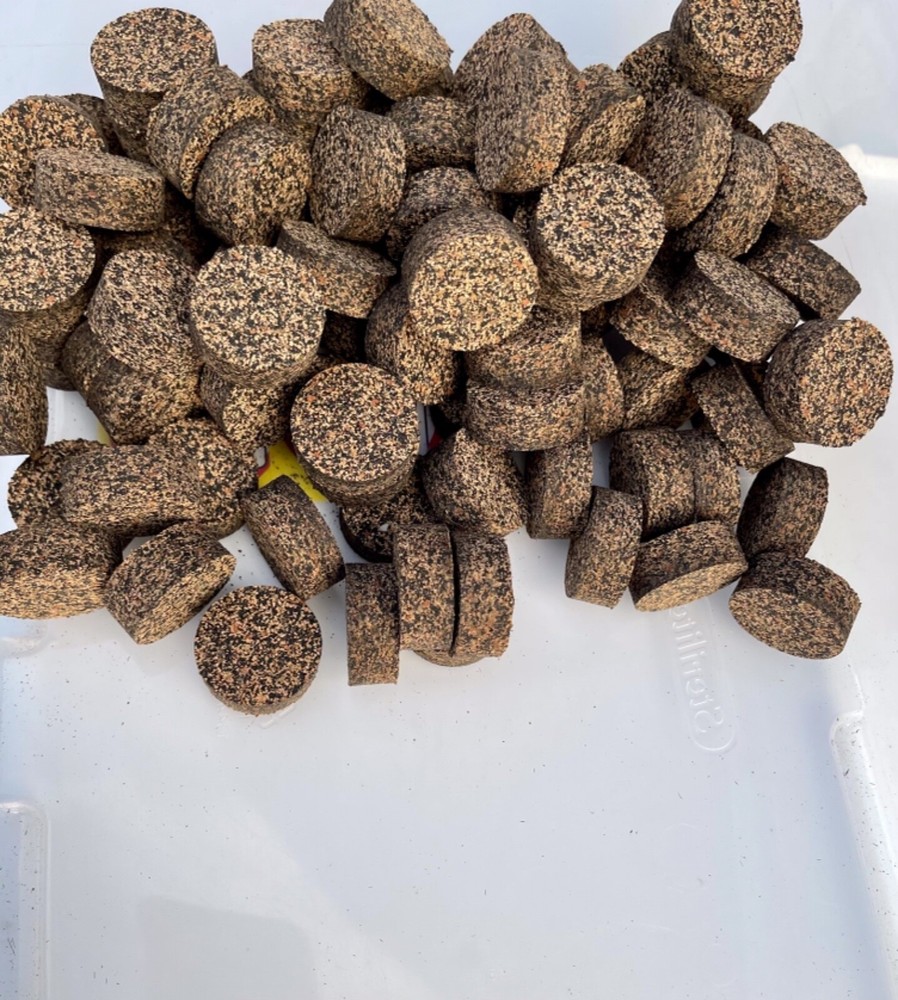 Cork Rings 12 Mixed Grain Rubberized #15, 1 1/4" x 1/2" Solid Blowout!
