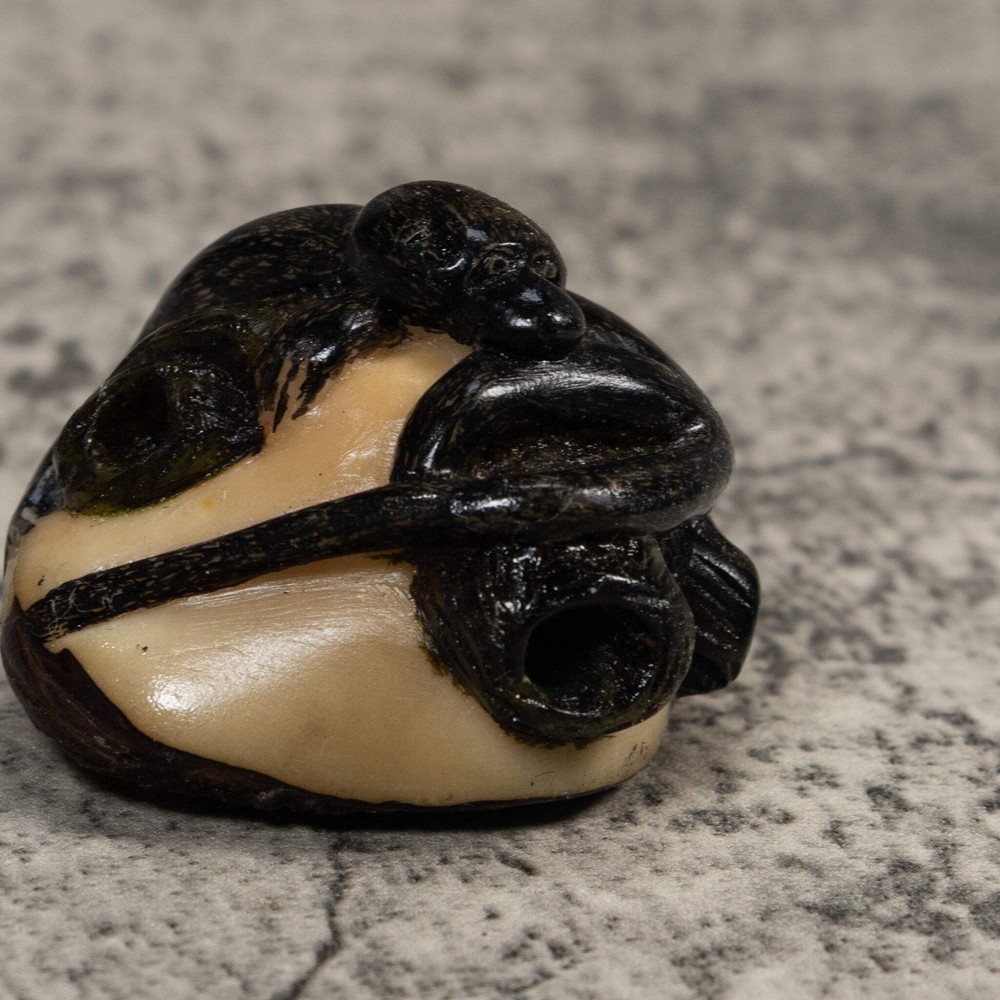 Black Howler Monkey Tagua Carving