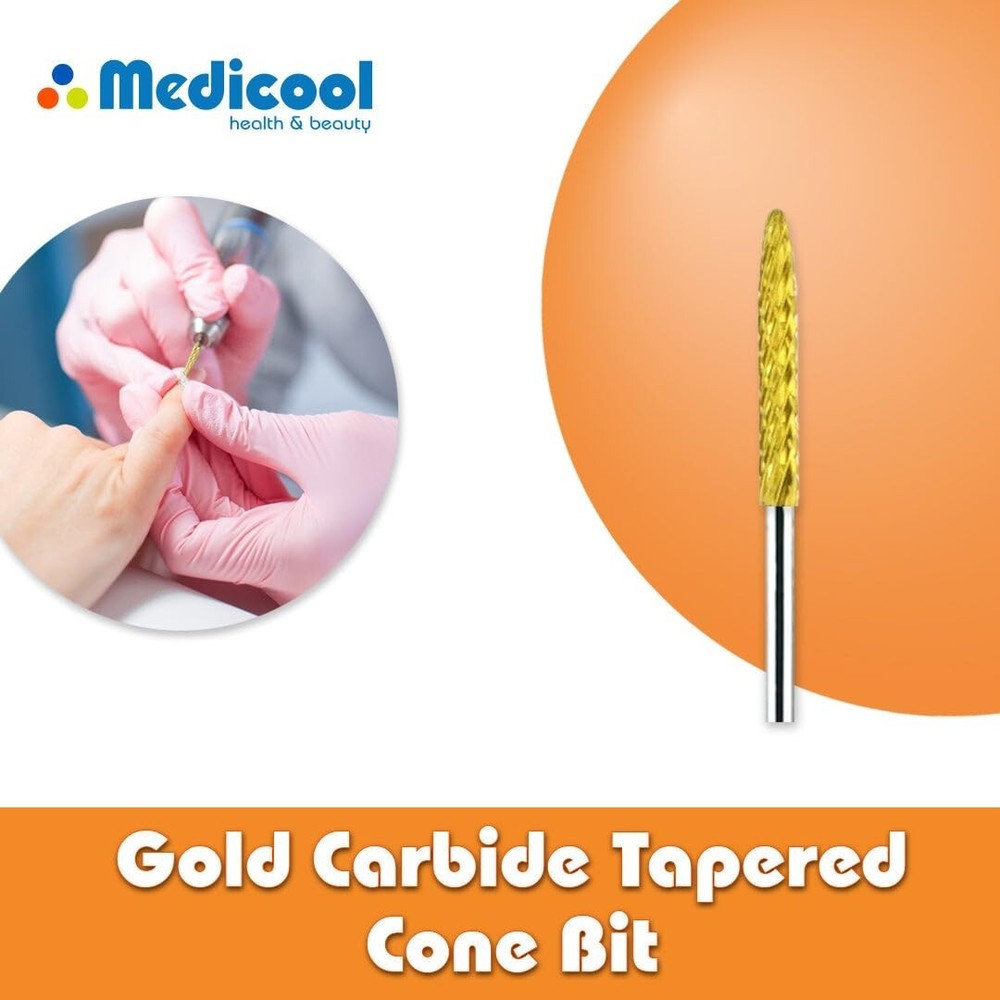 Medicool Carbide Tapered Cone Bit CC4-Medium Clean Under Bit (Silver)