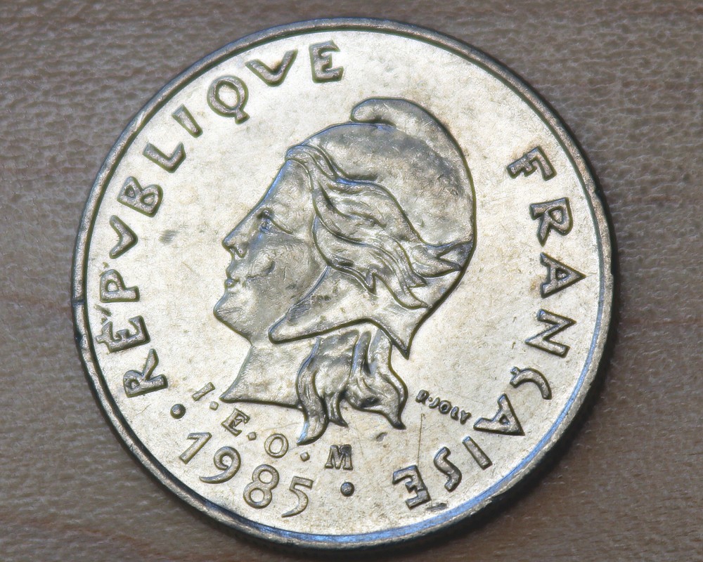 1985 French Polynesia 10 Francs