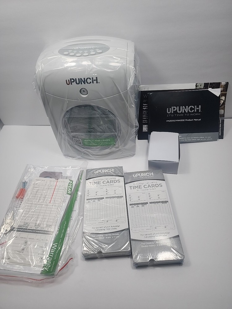 uPunch HN2500C Bundle Time Clock & 100 Time Cards