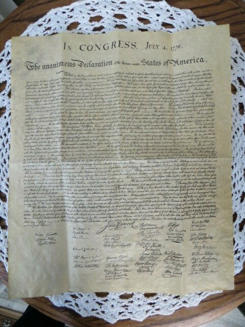 Reproduction Declaration of Independence