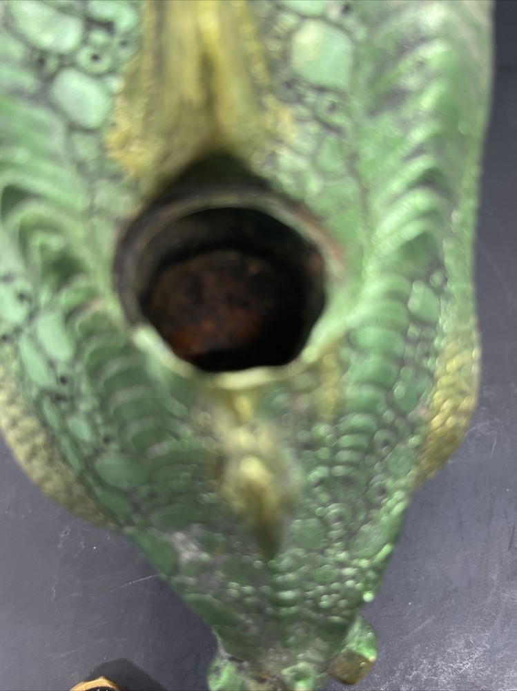 Mythological Green Dragonhead Backflow Cone Burner