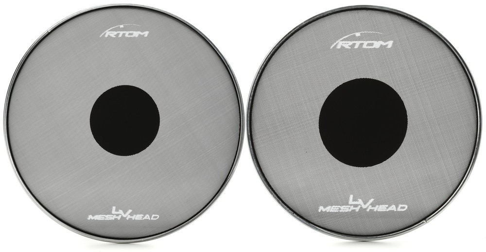 RTOM Low Volume Mesh Drumhead - 13 inch + RTOM LVMH10 Value Bundle