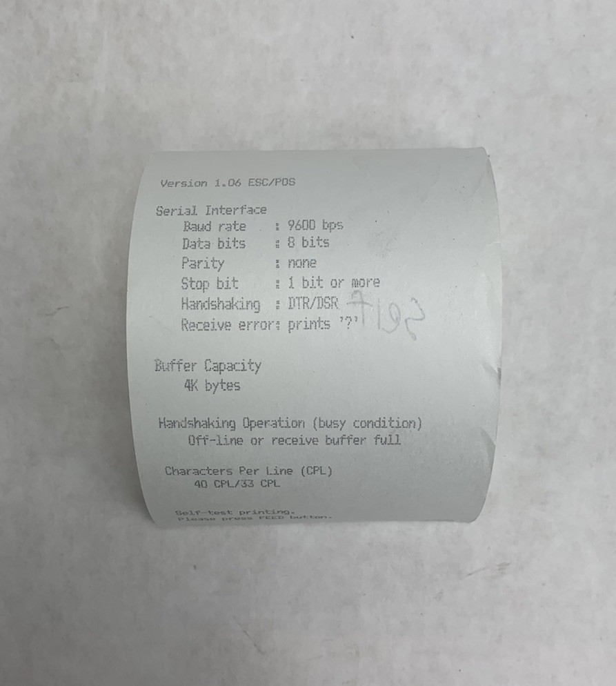 Epson M133A TM-U325D Dot Matrix Receipt Printer - Tested