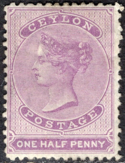 CEYLON 1863/7 STAMP Sc. # 45 MH