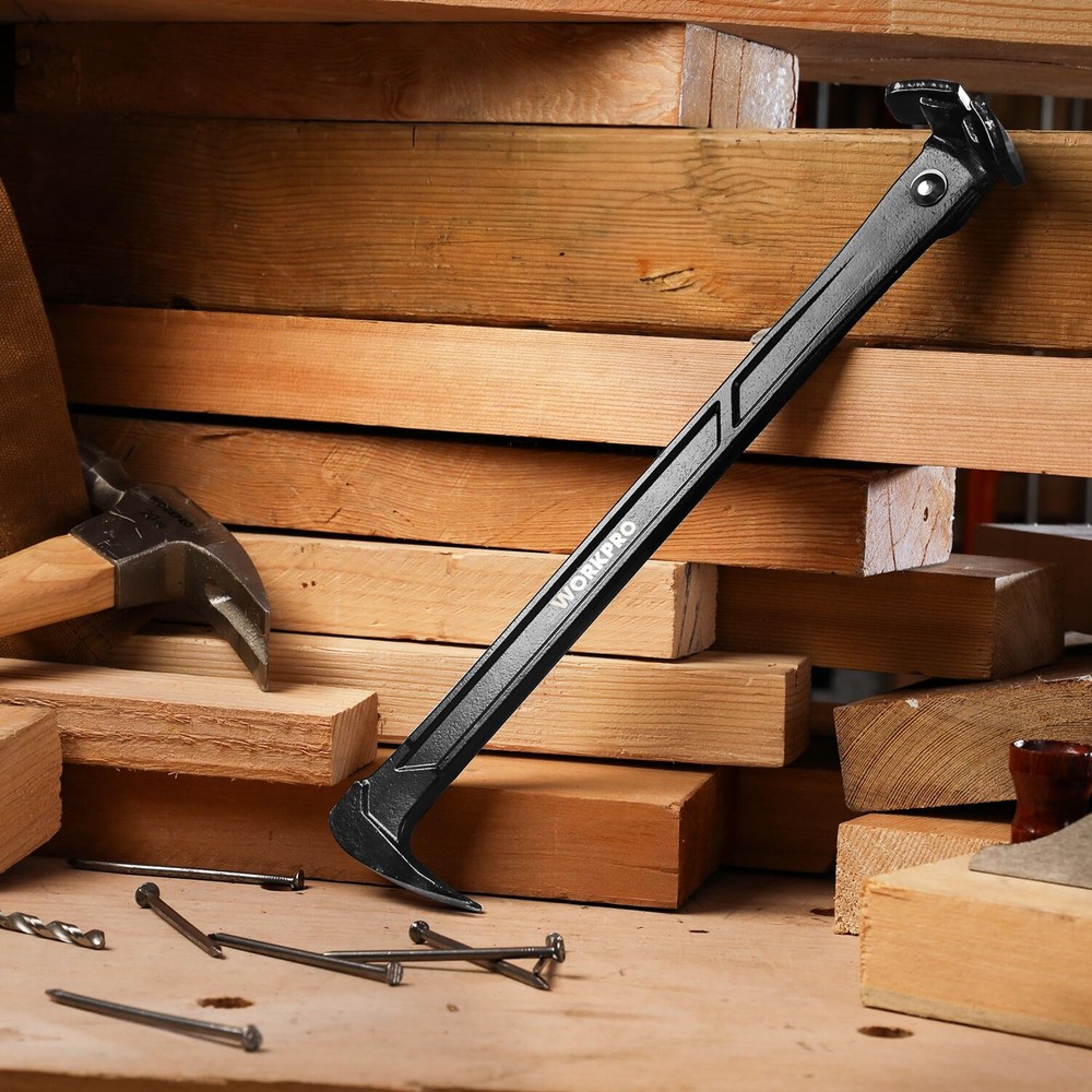 WORKPRO 13" Nail Puller Cat Paw Pry Bar Nail Remover Tool Woodworking NailPuller