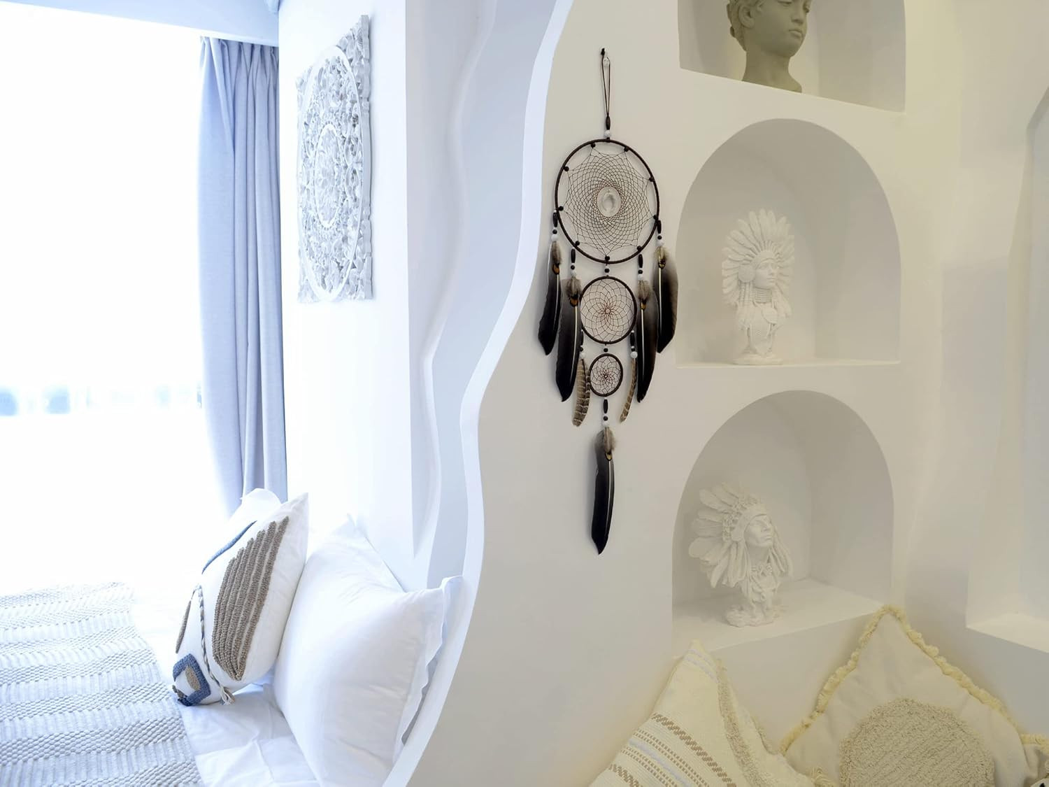 Large Dream Catchers for Bedroom Adult Brown Boho